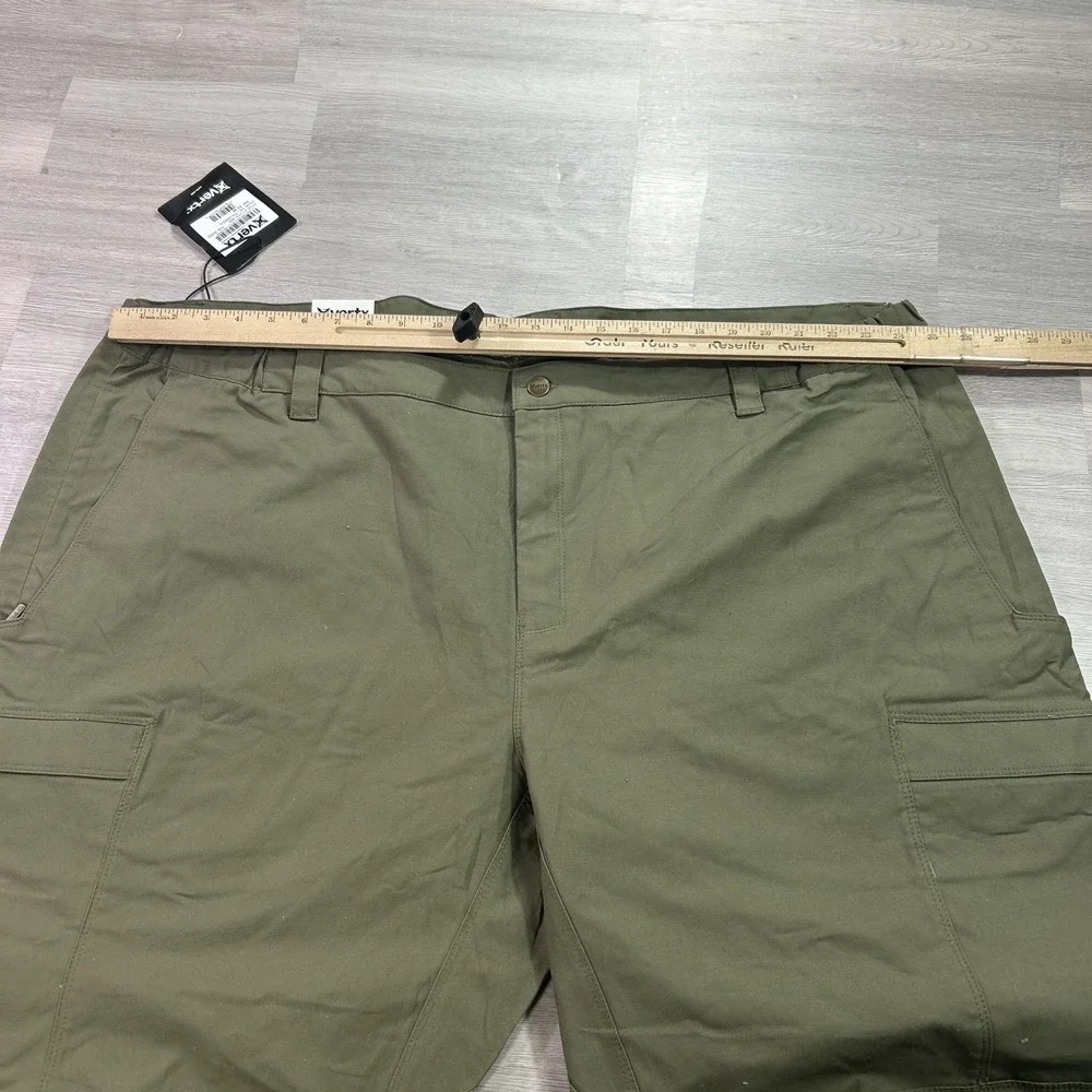 NEW Vertx Cargo Pants Mens 52x36 Green Stretch Relaxed Fit Workwear Outdoor